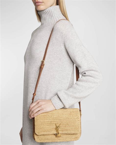 ysl saffiano leather bag|Saint Laurent Solferino Medium YSL Crossbody Bag in Raffia.